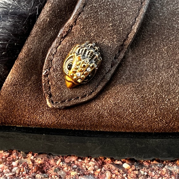 NWOB $99 Kurt Geiger London Suede Hatton Slippers / Mule - Picture 5 of 9